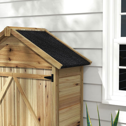 Garden shed with lock, 0.43m², asphalt roof