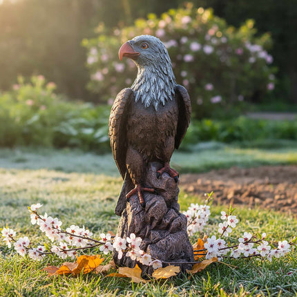 Garden Eagle Statue, Weatherproof Polyresin, UV Resistant