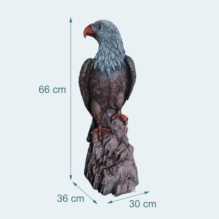 Garden Eagle Statue, Weatherproof Polyresin, UV Resistant