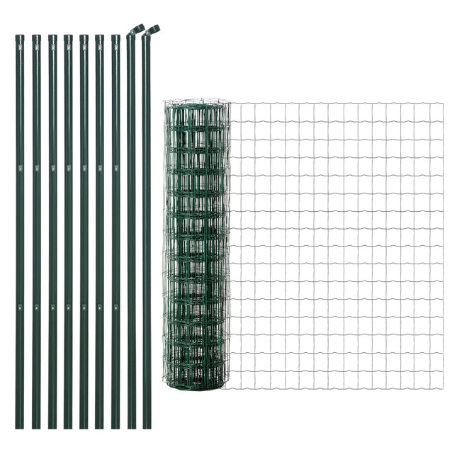 Garden fence wire mesh - strong, durable steel (10x1.5m)