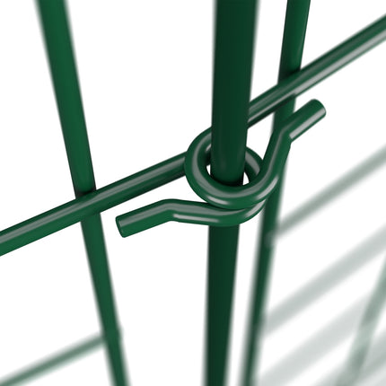 Garden Fence, 5 Arched Panels, Metal Border
