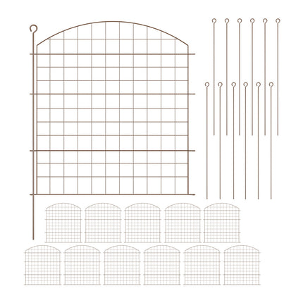 Garden Fence with Arch – Metal Pond Protection Fence