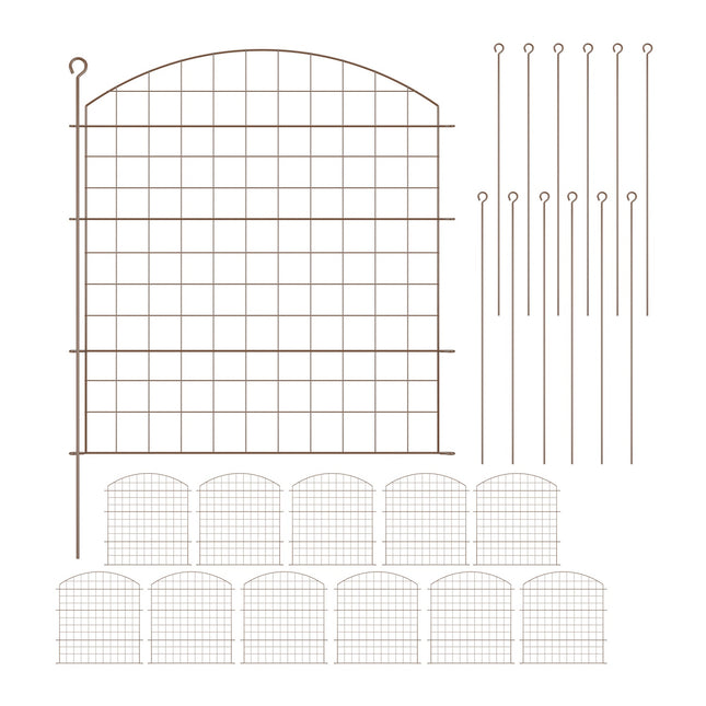 Garden Fence with Arch – Metal Pond Protection Fence