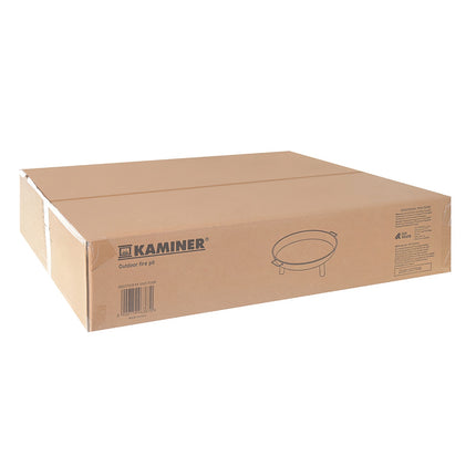 Garden Fire Pit 80cm Iron with Handles and Tripod