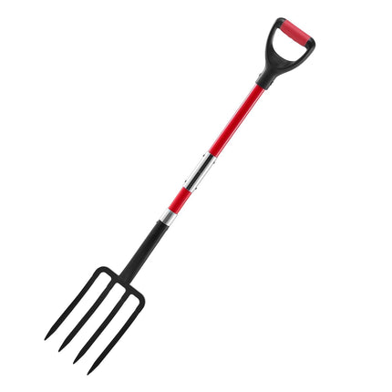 Garden Fork, 4-Tine 45-Inch Fiberglass Handle, Y Grip
