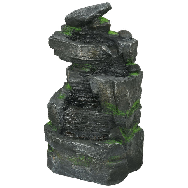 Solar Garden Fountain with LED lighting, 4 levels, 57cm