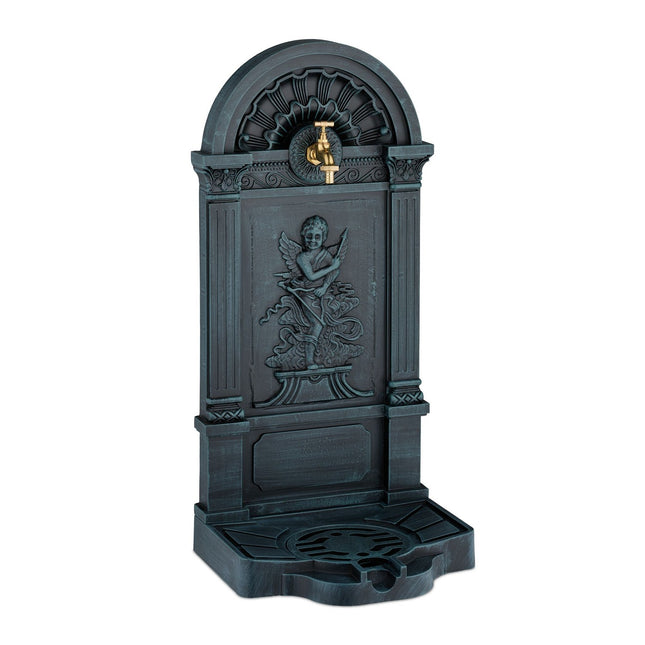 Garden Fountain with Angel Motif, Antique Style