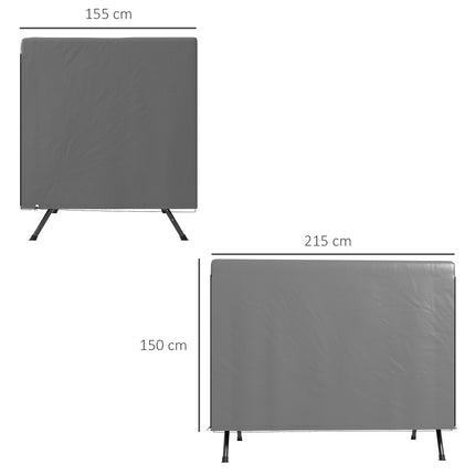 Garden Furniture Cover, Waterproof PE, 215x155x150 cm