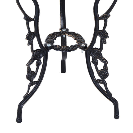 Garden furniture in bronze for 2, table and chairs