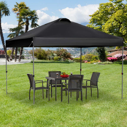 Pop-Up Garden Gazebo, 3x3m, UV protection, Black