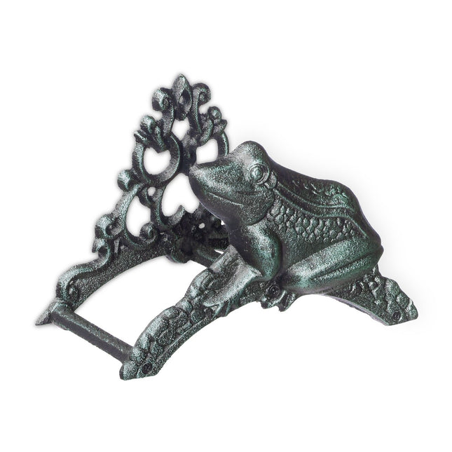 Garden Hose Holder, Cast Iron Frog Design
