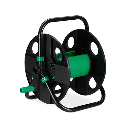 Garden Hose Reel Trolley, 30m Manual Watering
