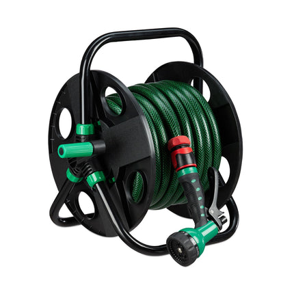 Garden Hose Reel Trolley, 30m Manual Watering