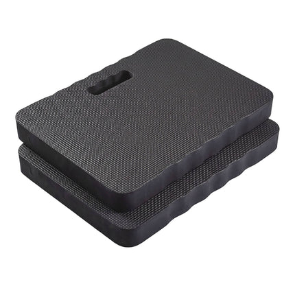 Garden Knee Pads, EVA Foam, Black, 2-Pack