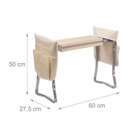 Garden Kneeler Seat with Pockets – Foldable & Padded
