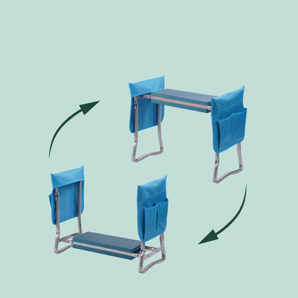 Garden Kneeler Seat with Pockets and Cushion