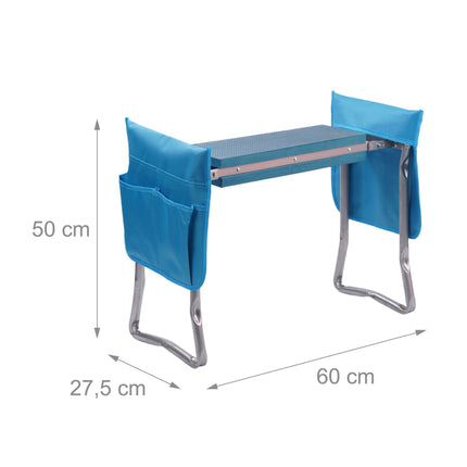 Garden Kneeler Seat with Pockets and Cushion