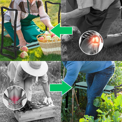 Garden Kneeler and Seat, Foldable, EVA Foam, 150 kg Capacity