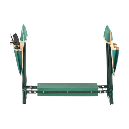 Garden Kneeler and Seat, Folding Stool with 2 Tool Bags