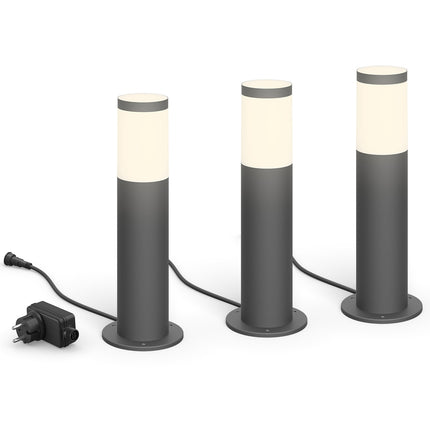GardenLink Starter kit Pedestal Warm white 600 lm 3-pack Anthracite