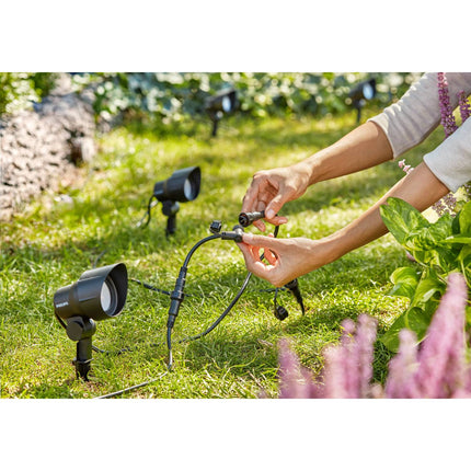 GardenLink Starter kit Spotlight Warm white 600 lm 3-pack Black