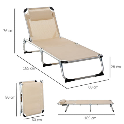 Adjustable garden chair, aluminium, ergonomic mesh