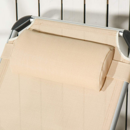 Adjustable garden chair, aluminium, ergonomic mesh