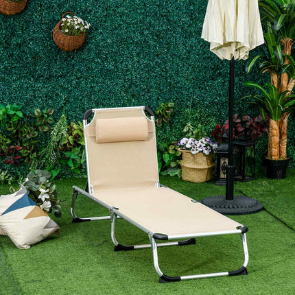 Adjustable garden chair, aluminium, ergonomic mesh
