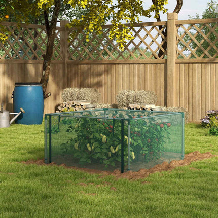 Garden insect protection net with zipper, 1.25x1.25M