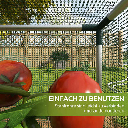 Garden insect protection net with zipper, 1.25x1.25M