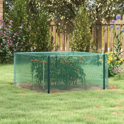 Garden insect protection net with zipper, 1.25x1.25M