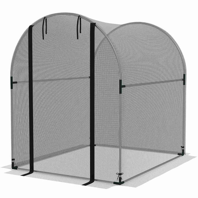 Garden plant protection net - Insect resistant, steel frame