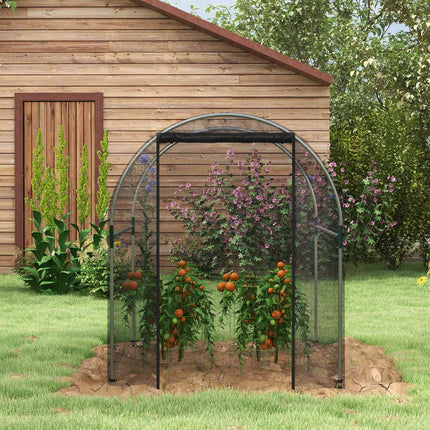 Garden plant protection net - Insect resistant, steel frame