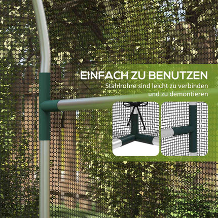 Garden plant protection net - Insect resistant, steel frame