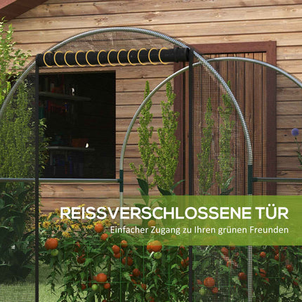 Garden plant protection net - Insect resistant, steel frame