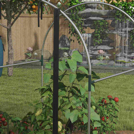 Garden plant protection net - Insect resistant, steel frame