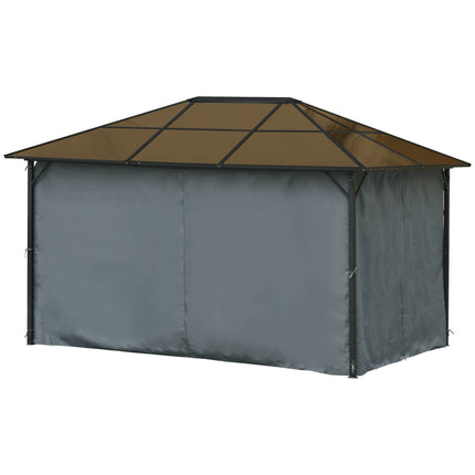 3x3M dark gray garden pavilion tent, aluminum roof