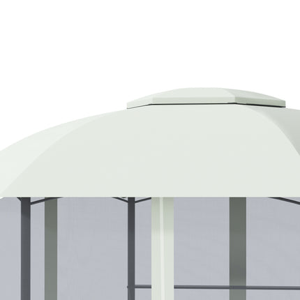 Weatherproof 4x5M garden pavilion tent, steel & polyester