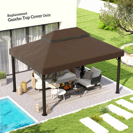 Garden Pavilion Cover 3x4 m, 2-Layer Oxford Fabric