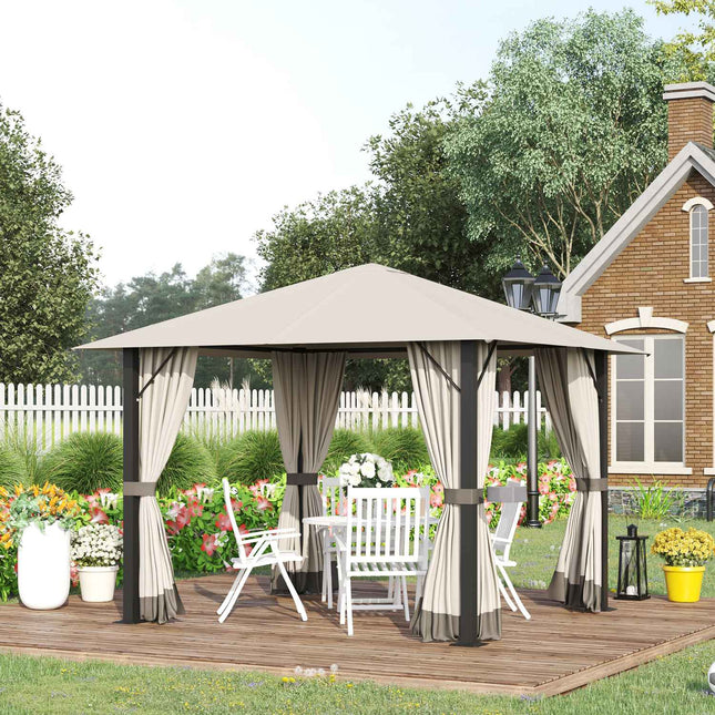 3x3M weatherproof garden pavilion tent with ventilation