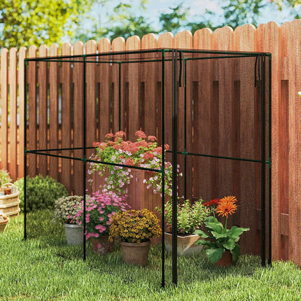 Garden Plant Protection Cage, Black, 200x100x160 cm