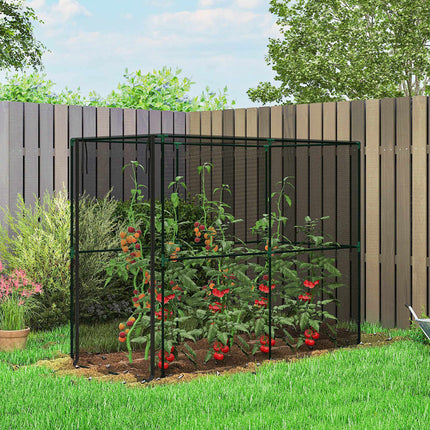 Garden Plant Protection Cage, Black, 200x100x160 cm