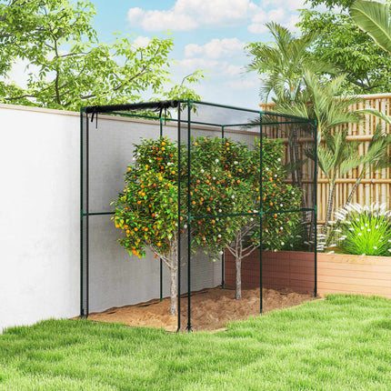 Garden Plant Protection Cage, Black, 200x100x160 cm