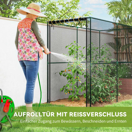 Garden Plant Protection Cage, Black, 200x100x160 cm