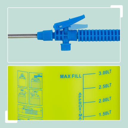 Garden Pressure Sprayer with Adjustable Lance