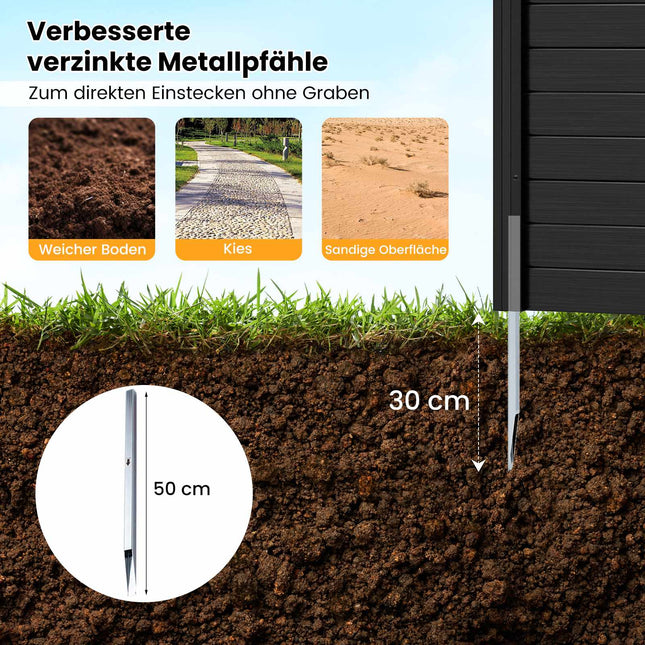 Garden Privacy Fence Panels, 123x123 cm, Black, PVC