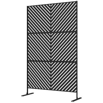 Garden Privacy Screen, 122x198cm Steel, Triangle pattern