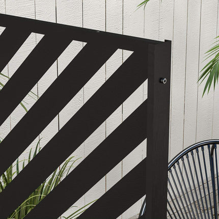 Garden Privacy Screen, 122x198cm Steel, Triangle pattern