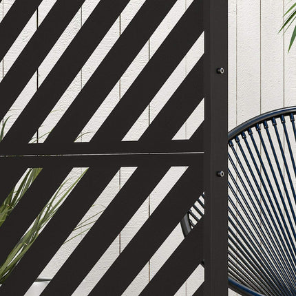 Garden Privacy Screen, 122x198cm Steel, Triangle pattern