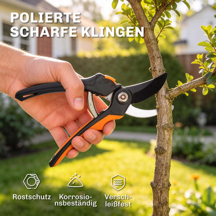 Garden Pruning Shears Set, 2-Piece, Rust-Resistant Blades
